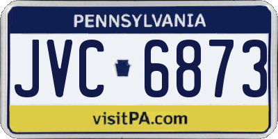 PA license plate JVC6873