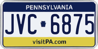 PA license plate JVC6875