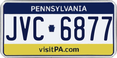 PA license plate JVC6877