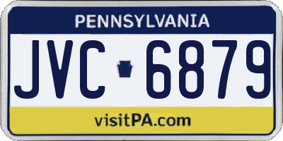 PA license plate JVC6879