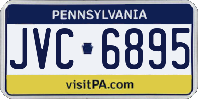 PA license plate JVC6895