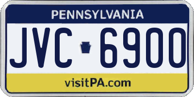 PA license plate JVC6900