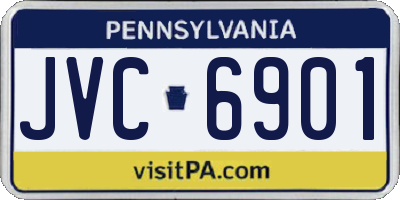 PA license plate JVC6901
