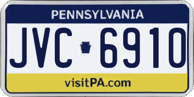 PA license plate JVC6910