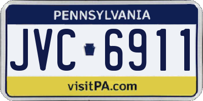 PA license plate JVC6911