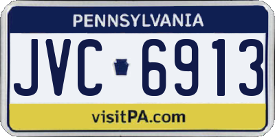 PA license plate JVC6913