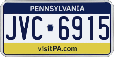 PA license plate JVC6915