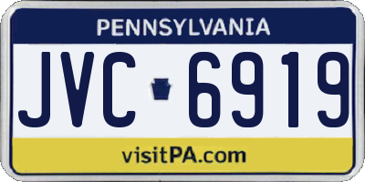PA license plate JVC6919