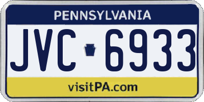 PA license plate JVC6933