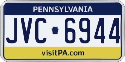 PA license plate JVC6944