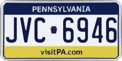 PA license plate JVC6946