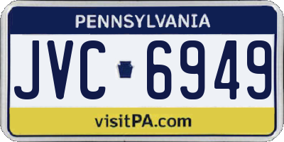 PA license plate JVC6949