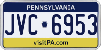 PA license plate JVC6953