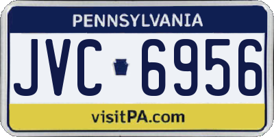 PA license plate JVC6956