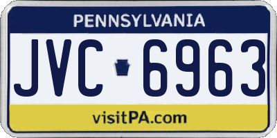 PA license plate JVC6963