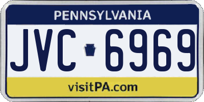 PA license plate JVC6969