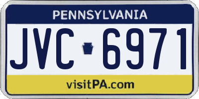 PA license plate JVC6971
