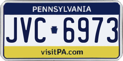 PA license plate JVC6973