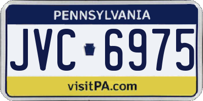 PA license plate JVC6975