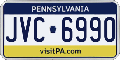 PA license plate JVC6990