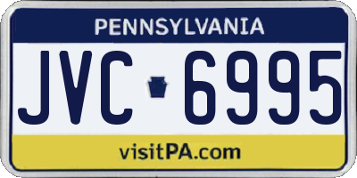 PA license plate JVC6995
