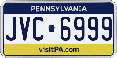PA license plate JVC6999