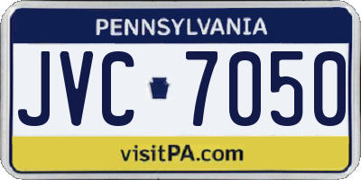 PA license plate JVC7050