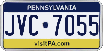PA license plate JVC7055