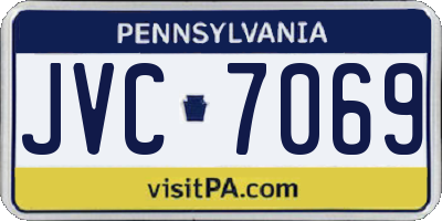 PA license plate JVC7069