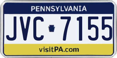 PA license plate JVC7155