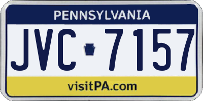 PA license plate JVC7157