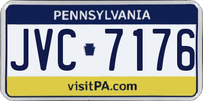 PA license plate JVC7176