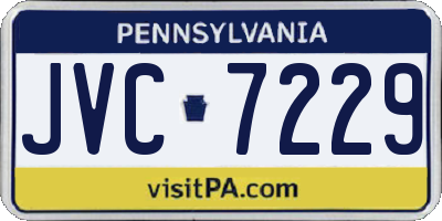 PA license plate JVC7229