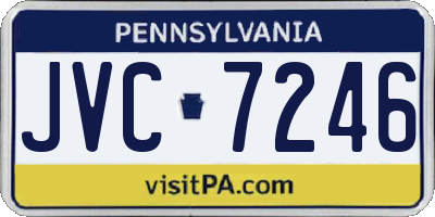 PA license plate JVC7246