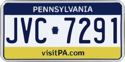 PA license plate JVC7291