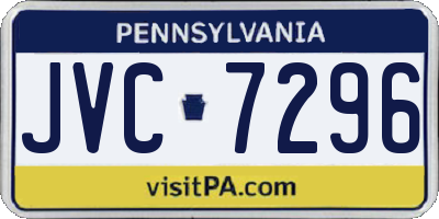 PA license plate JVC7296