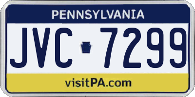 PA license plate JVC7299