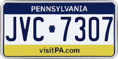 PA license plate JVC7307