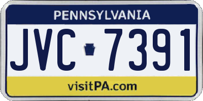 PA license plate JVC7391