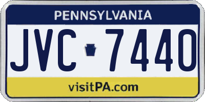 PA license plate JVC7440