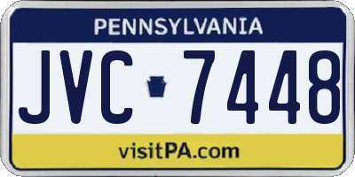 PA license plate JVC7448
