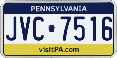 PA license plate JVC7516