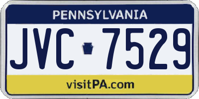 PA license plate JVC7529