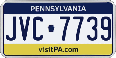 PA license plate JVC7739