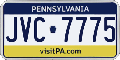 PA license plate JVC7775