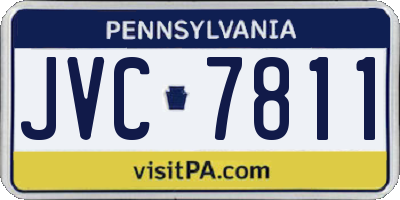 PA license plate JVC7811