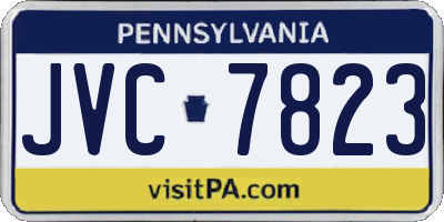 PA license plate JVC7823