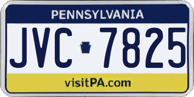 PA license plate JVC7825