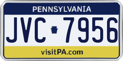 PA license plate JVC7956