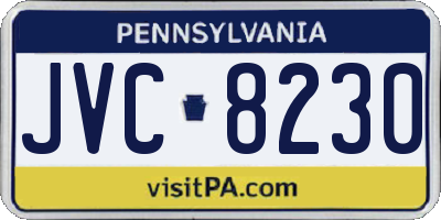 PA license plate JVC8230